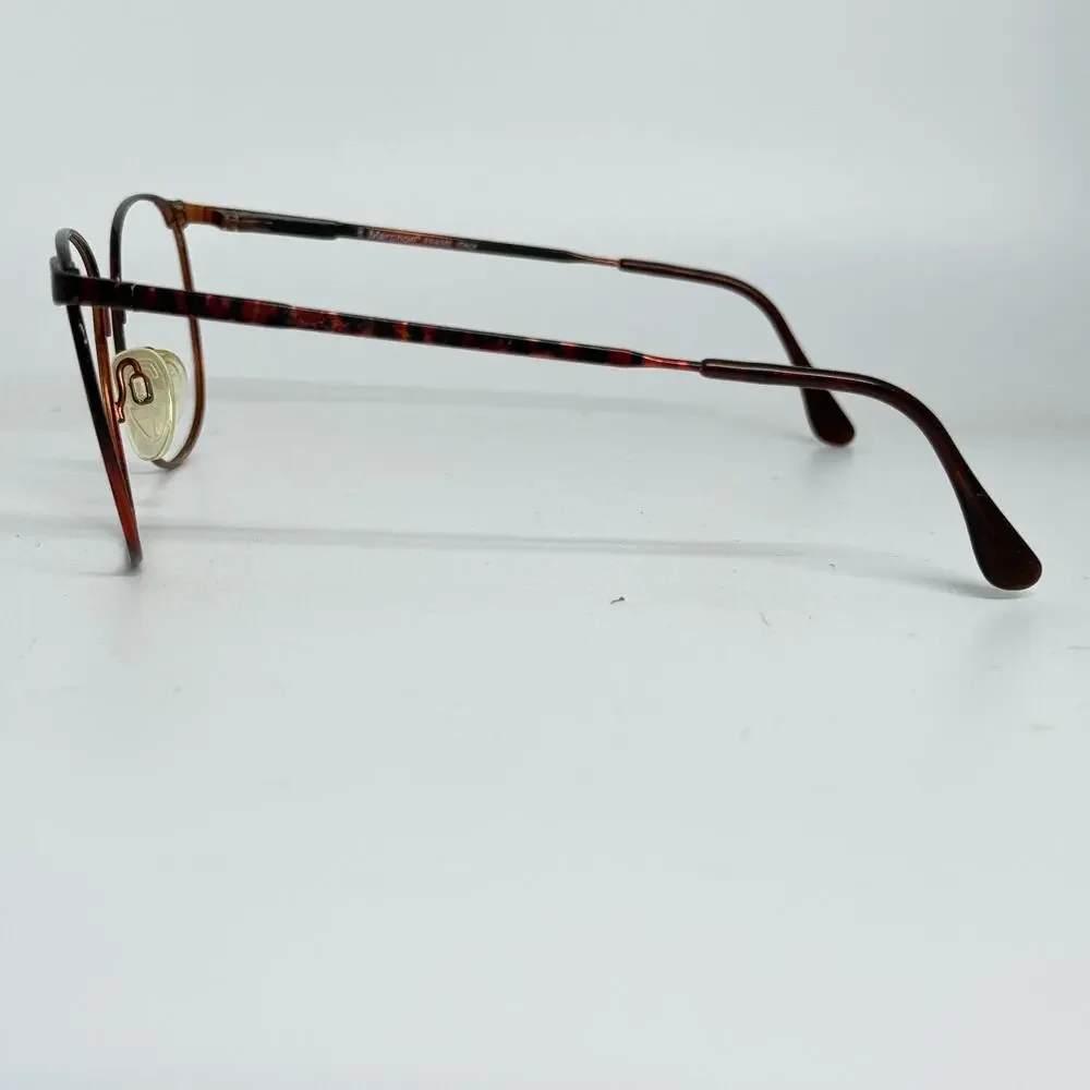 Marchon Fortune‎ Eyeglasses Burnt Amber Round Full Frames 140 mm 19666